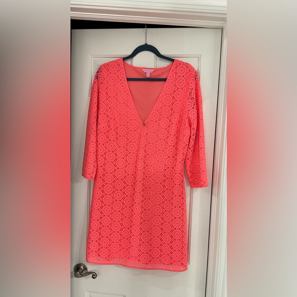 Lilly Pulitzer Vibrant Coral Dress